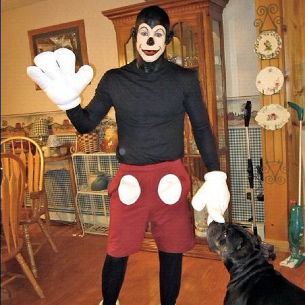 My super creepy Mickey Mouse Halloween costume from a couple years ago. Suggestions for this year?