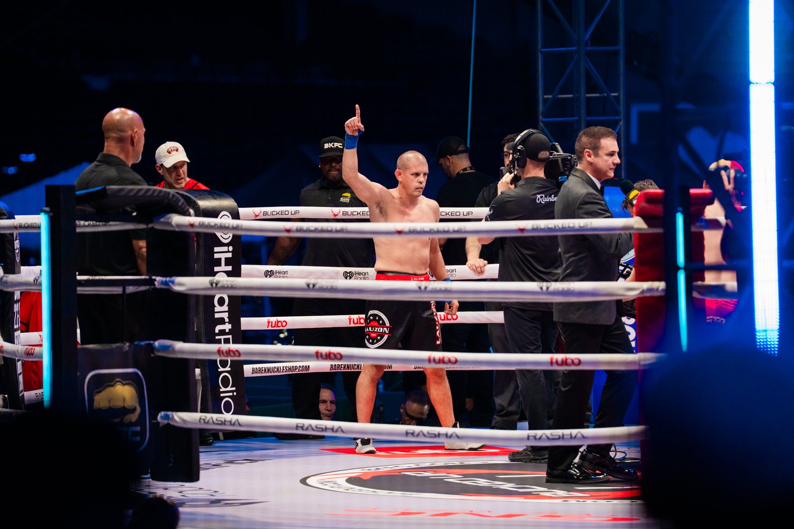 Joe Lauzon in the ring at BKFC 92 at Fenway Park